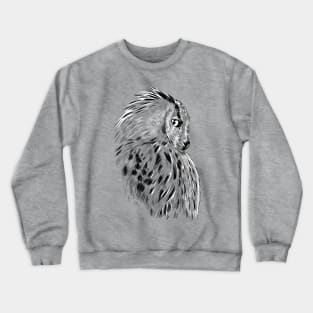 Profile owl sketch Crewneck Sweatshirt